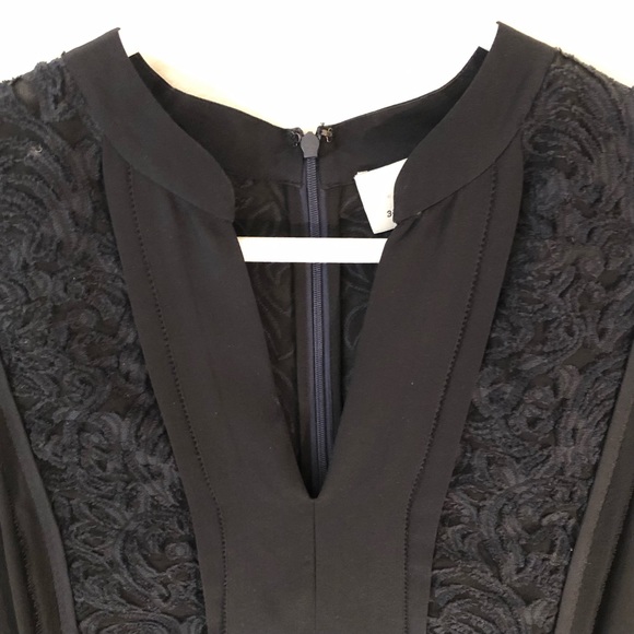 3.1 Phillip Lim Black Silk Textured Top - Picture 4 of 13